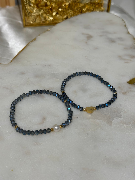 Heart bracelet set